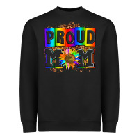 Black proud mom with sunflower Heavyweight Sweatshirt - AdoDesignShop