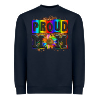 Navy proud mom with sunflower Heavyweight Sweatshirt - AdoDesignShop