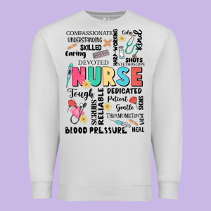 Nurse Word Premium Sweatshirt Designed By Jahusdesignshop