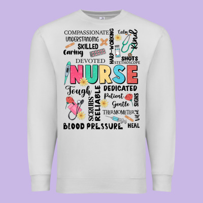 Nurse Word Premium Sweatshirt Designed By Jahusdesignshop
