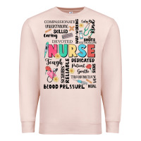 Pale Pink nurse word Premium Sweatshirt - JahusDesignShop