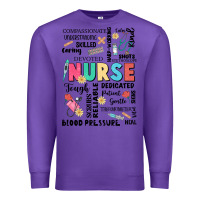Purple nurse word Premium Sweatshirt - JahusDesignShop