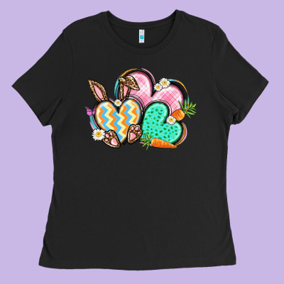 Easter Heart Easter Day Ladies Tee Designed By Cowgirlartshop