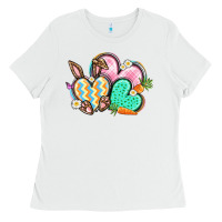 White Easter heart Easter Day Ladies Tee - CowGirlArtShop