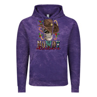 Cloud Purple howdy christmas skull Vintage Hoodie - FaDigitalArtStudio