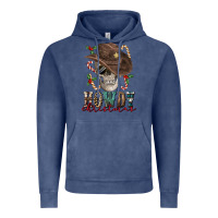 Vintage Denim howdy christmas skull Vintage Hoodie - FaDigitalArtStudio