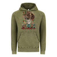 Vintage Olive howdy christmas skull Vintage Hoodie - FaDigitalArtStudio