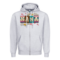 Heather Grey daisy nana Zipper Hoodie - AdoDesignShop