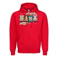Red daisy nana Zipper Hoodie - AdoDesignShop