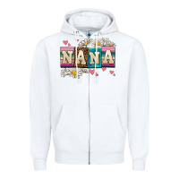White daisy nana Zipper Hoodie - AdoDesignShop