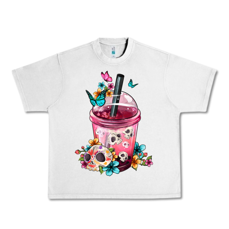 Mexican Day Of The Dead Skulls Coffee Cup Urban Heavy Tee by FaDigitalArtStudio | Teevron