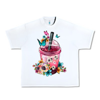 White Mexican Day Of The Dead Skulls Coffee Cup Urban Heavy Tee - FaDigitalArtStudio