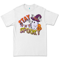 White stay spooky Premium Tee - CowGirlArtShop