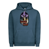 Pigment Midnight Navy spooky vibes Urban Hoodie - JahusDesignShop