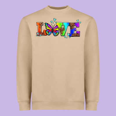 Pride Love Butterflies Heavyweight Sweatshirt Designed By Adodesignshop