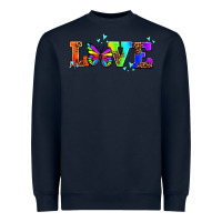Navy pride love butterflies Heavyweight Sweatshirt - AdoDesignShop
