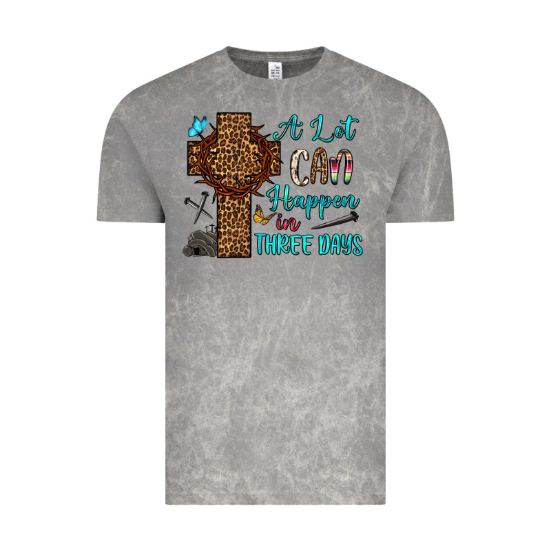 Easter Day A Lot Can Happen In Three Days Vintage Tee by OliviaCreatesArt | Teevron