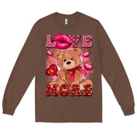 Chestnut love more with toy bear Long Sleeve Tee - FaDigitalArtStudio