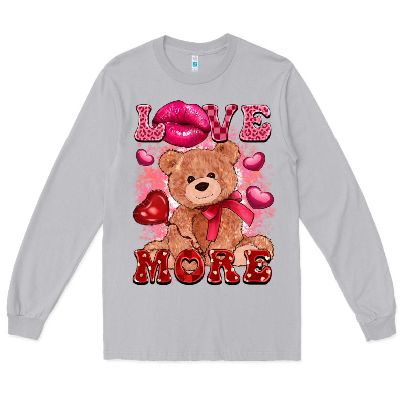 Love More With Toy Bear Long Sleeve Tee by FaDigitalArtStudio | Teevron