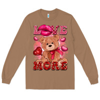 Toasted Coconut love more with toy bear Long Sleeve Tee - FaDigitalArtStudio