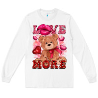 White love more with toy bear Long Sleeve Tee - FaDigitalArtStudio