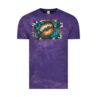 Cloud Purple Football Lips Vintage Tee - Jasminsmagicworld