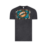 Vintage Black Football Lips Vintage Tee - Jasminsmagicworld