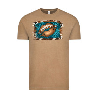 Vintage Coffee Football Lips Vintage Tee - Jasminsmagicworld