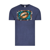 Vintage Denim Football Lips Vintage Tee - Jasminsmagicworld