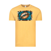 Vintage Mustard Football Lips Vintage Tee - Jasminsmagicworld