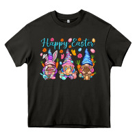 Asphalt Happy Easter gnomies Easter Day Heavy Core Tee - HowdyJamesFarm