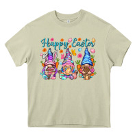 Mossy Happy Easter gnomies Easter Day Heavy Core Tee - HowdyJamesFarm