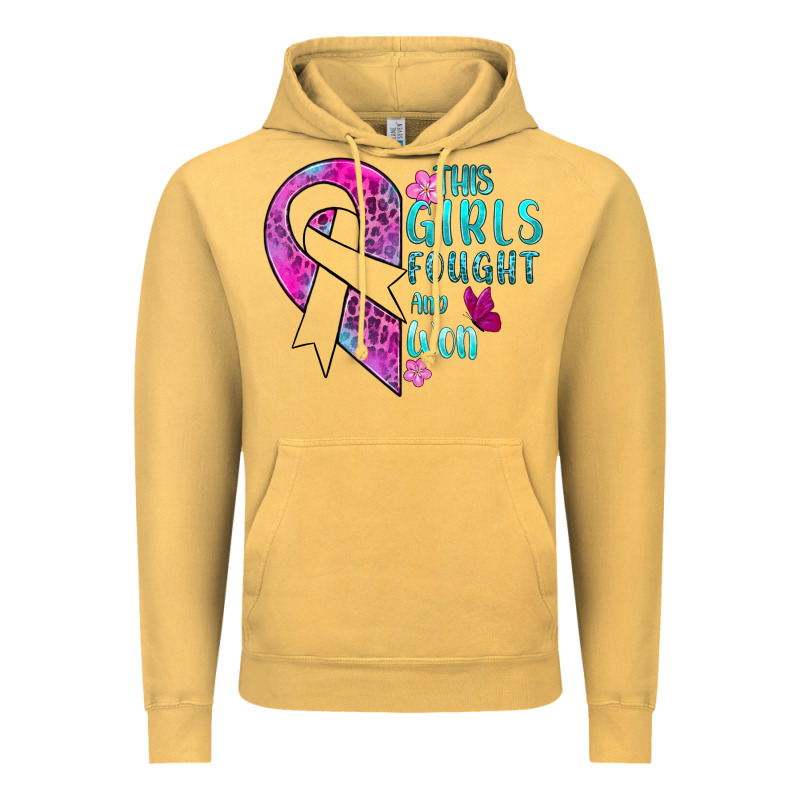This Girls Fought And Won Cancer Vintage Hoodie by BundleAndBundleShop | Teevron