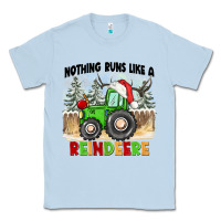 Dusty Blue nothing runs like a reindeere Classic Tee - CowGirlArtShop