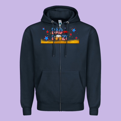Bad And Boozy Zipper Hoodie Designed By Adodesignshop