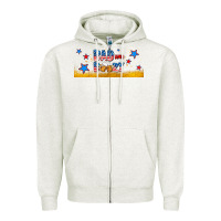 Oatmeal Heather bad and boozy Zipper Hoodie - AdoDesignShop