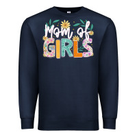 Navy mom of girls Premium Sweatshirt - JahusDesignShop