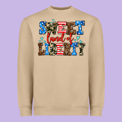 Sweet Land Of Liberty Heavyweight Sweatshirt Designed By Adodesignshop