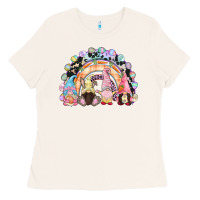 Bone Easter Day rainbow gnomes Ladies Tee - CowGirlArtShop