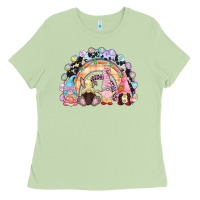 Matcha Easter Day rainbow gnomes Ladies Tee - CowGirlArtShop