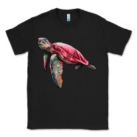 Black sea turtle pink glitter Classic Tee - Artiststas