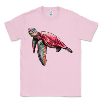 Bubblegum Pink sea turtle pink glitter Classic Tee - Artiststas