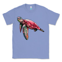 Colony Blue sea turtle pink glitter Classic Tee - Artiststas