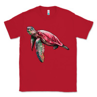 Red sea turtle pink glitter Classic Tee - Artiststas