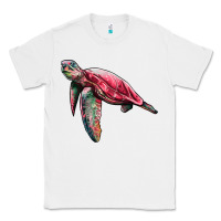 White sea turtle pink glitter Classic Tee - Artiststas