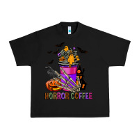 Black Horror Coffee Urban Heavy Tee - FaDigitalArtStudio