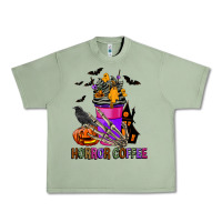 Oil Green Horror Coffee Urban Heavy Tee - FaDigitalArtStudio