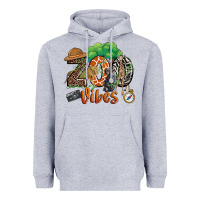 Heather Grey zoo vibes Heavyweight Hoodie - JahusDesignShop