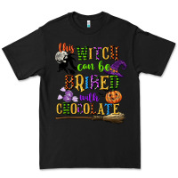 Black this witch can be bribed with chocolate Premium Tee - CowGirlArtShop