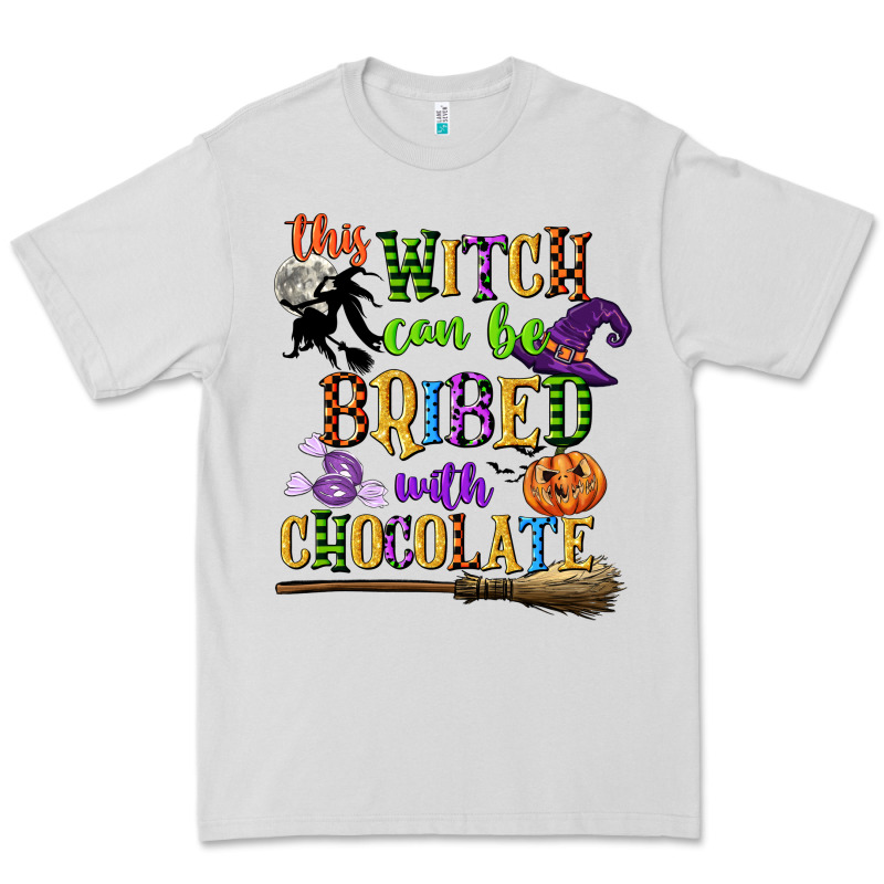 This Witch Can Be Bribed With Chocolate Premium Tee by CowGirlArtShop | Teevron